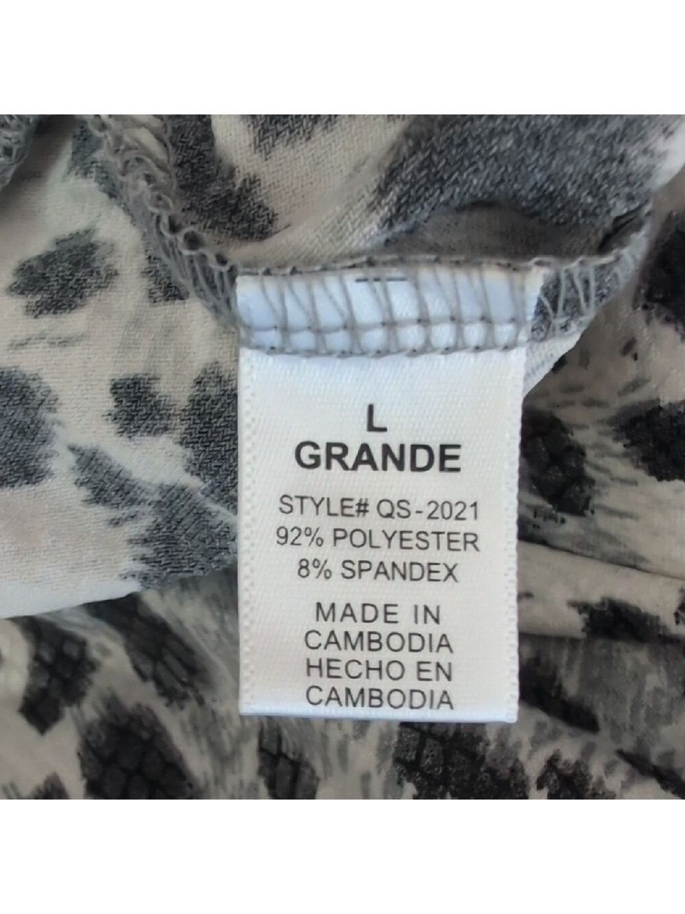 Zenana Outfitters Leopard Print Mini Skirt L             728E - Picture 6 of 6